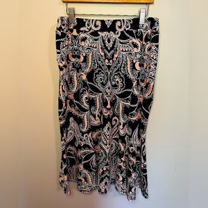 C Est. 1946 Multi pattern Skirt with elastic waist and flare bottom